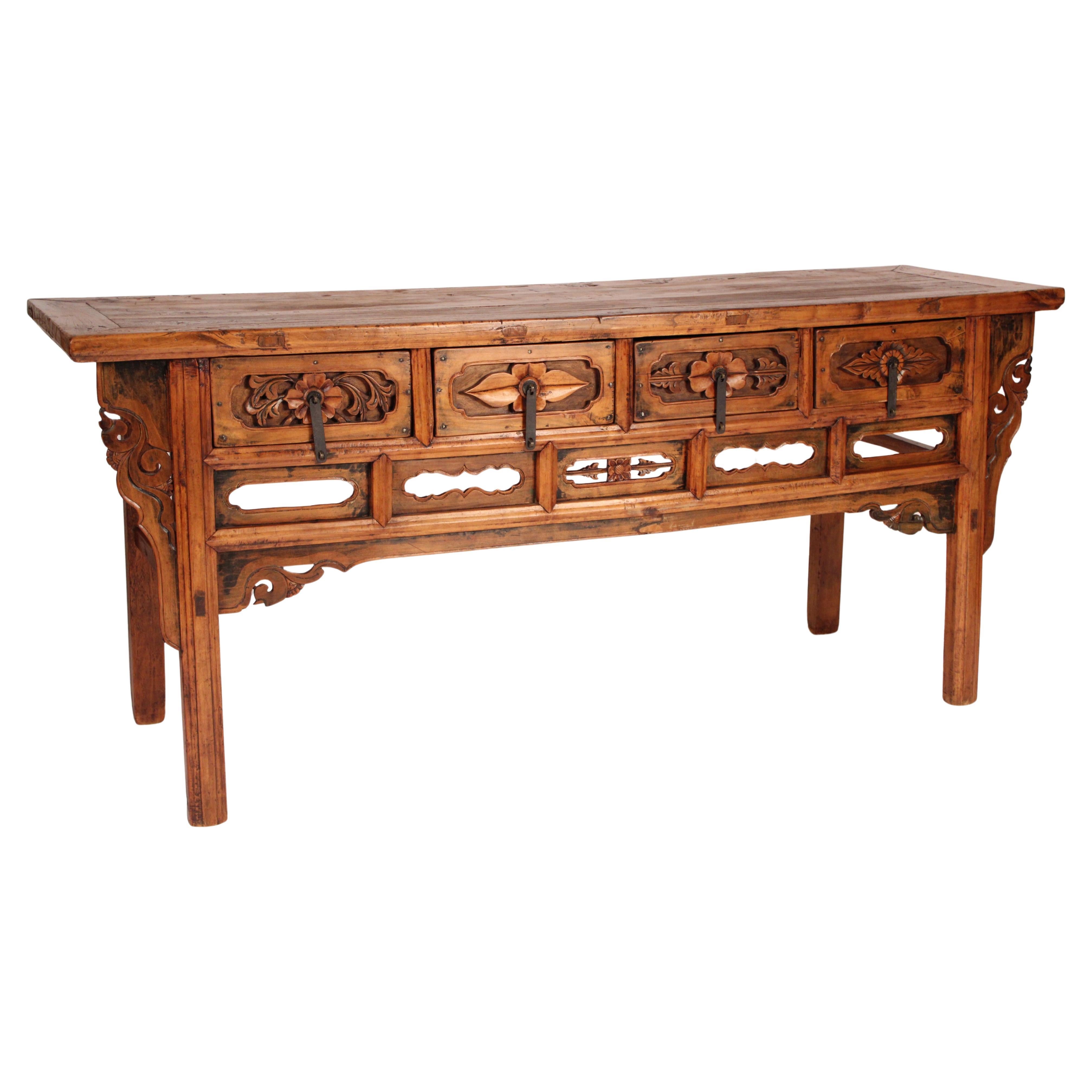 Credenza in legno di olmo cinese