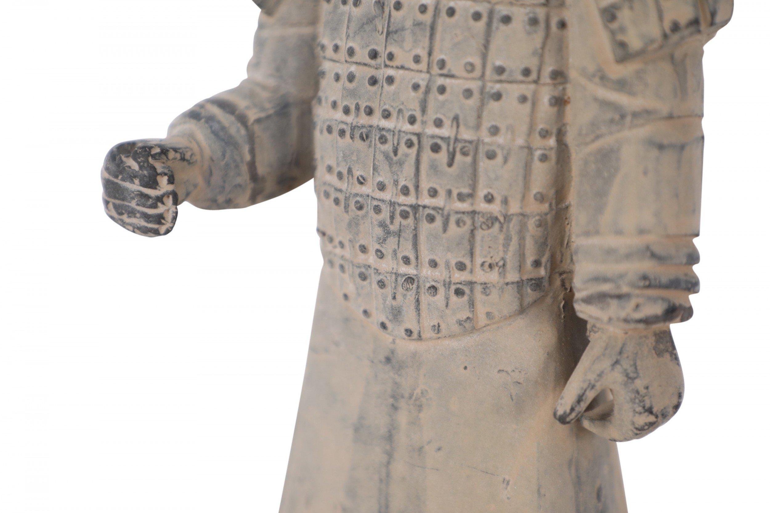 Chinese Emperor of Qin Mausoleum-Style Terracotta Warrior Statue For Sale 4