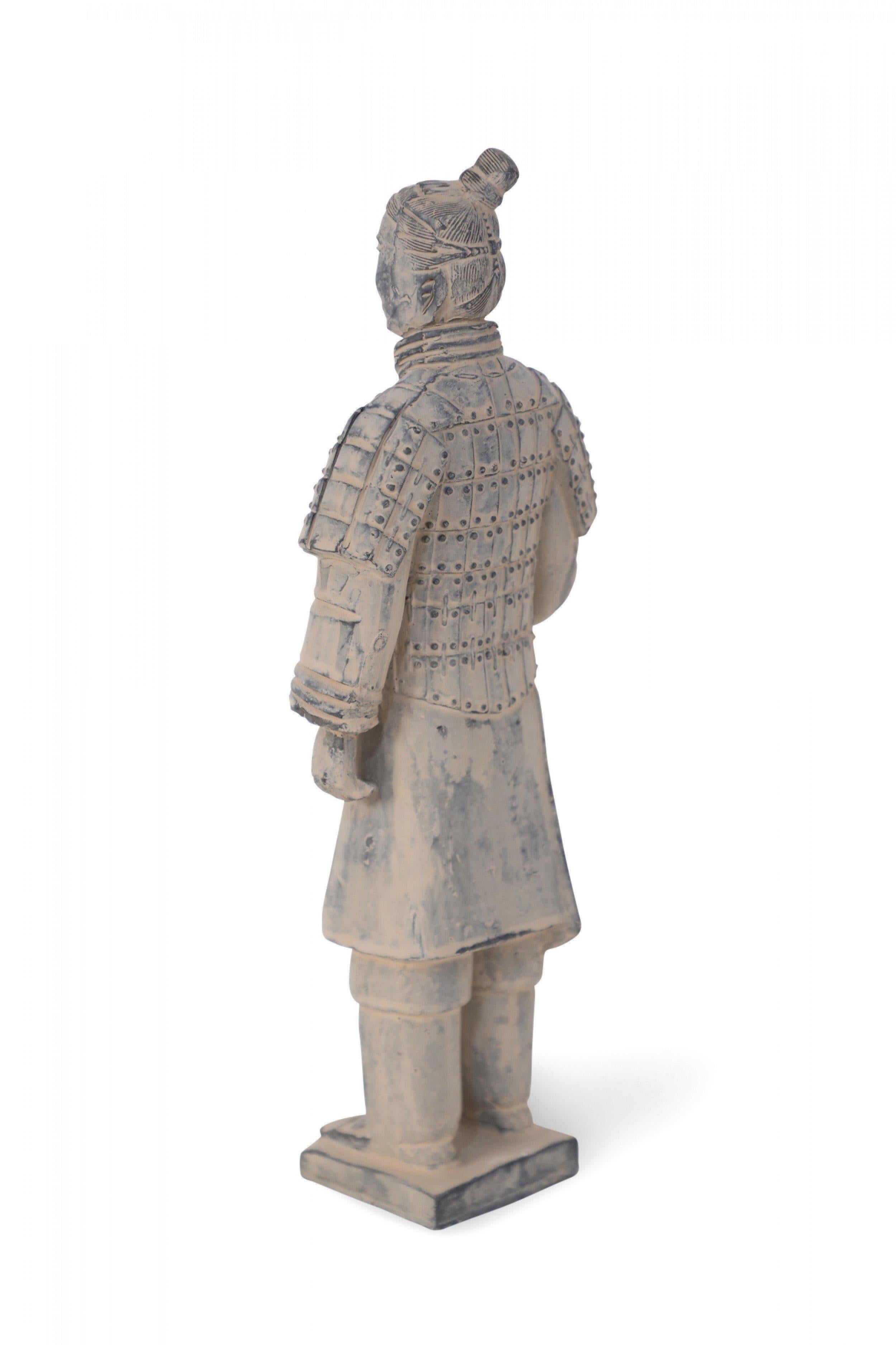 Hand-Crafted Chinese Emperor of Qin Mausoleum-Style Terracotta Warrior Statue For Sale