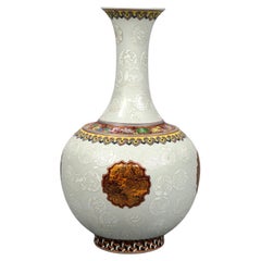Chinese Enamel Porcelain Vase 20th C
