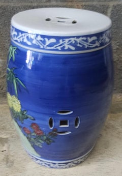 Taburete de jardín de cerámica esmaltada china