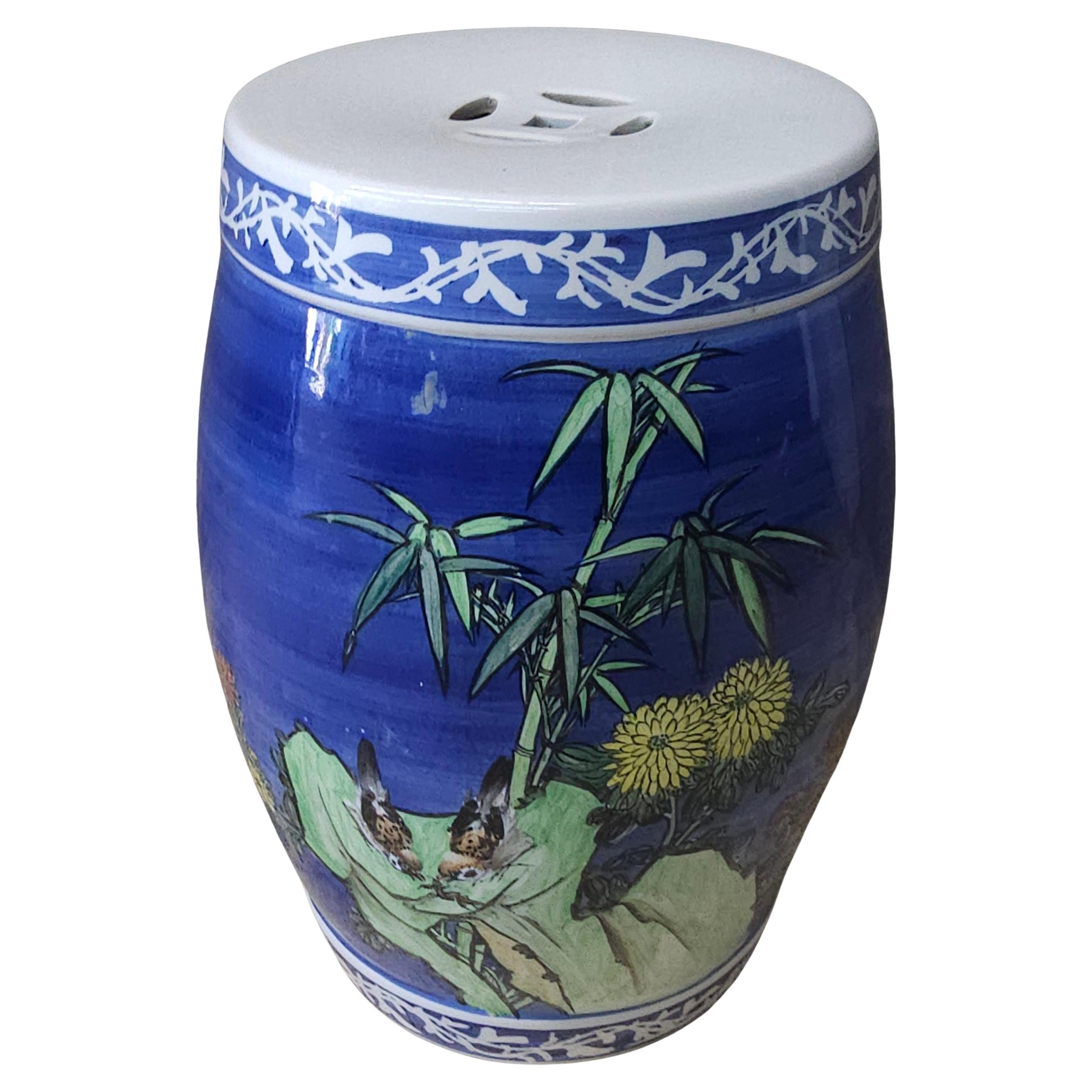Chinese Enameled Ceramic Garden Stool