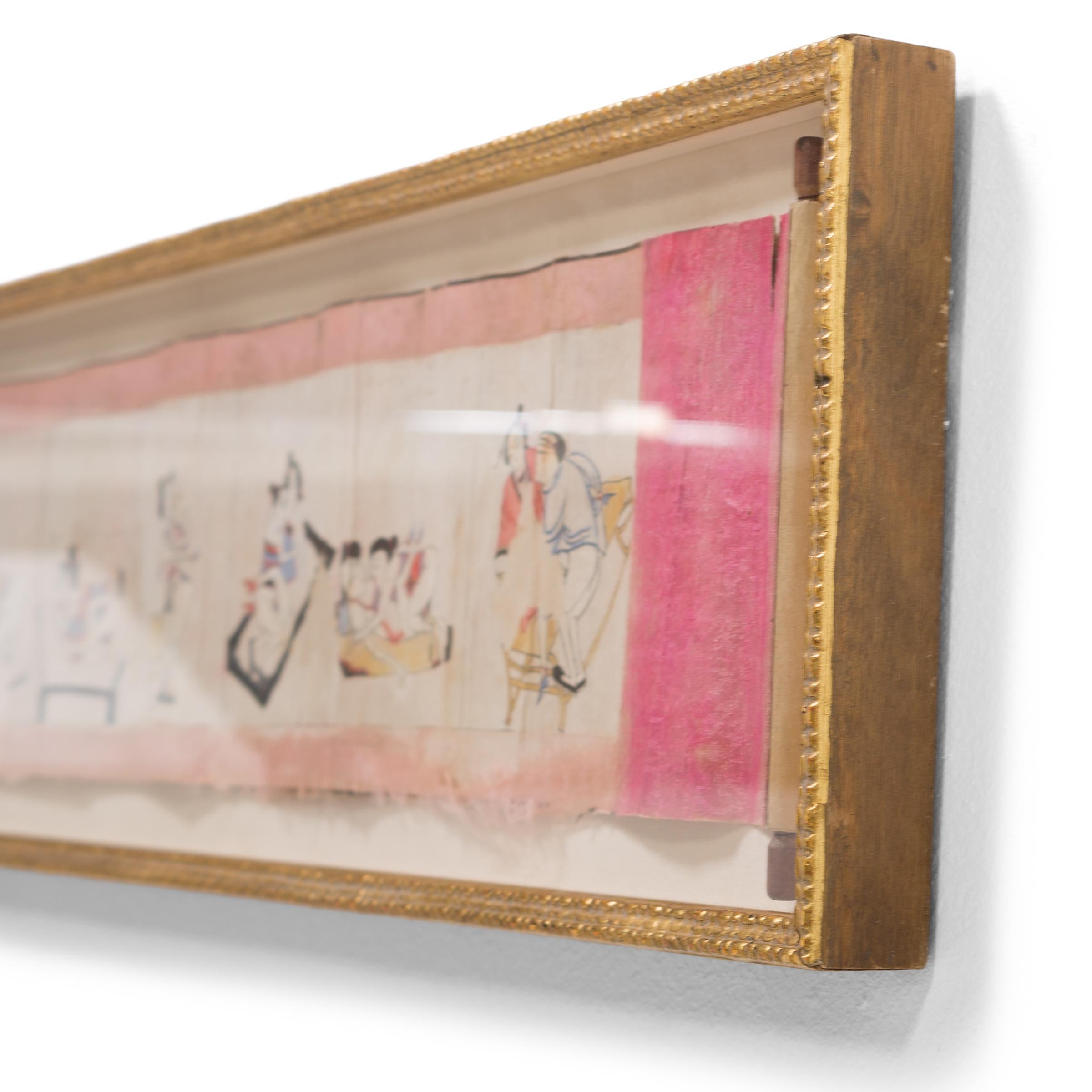 Qing Chinese Erotic Spring Painting Pillow Book