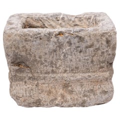 Chinese Etched Limestone Incense Burner, 19th Century
