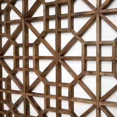 Chinese Eternity Lattice Window Panel, circa 1900