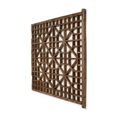Chinese Eternity Lattice Window Panel, circa 1900