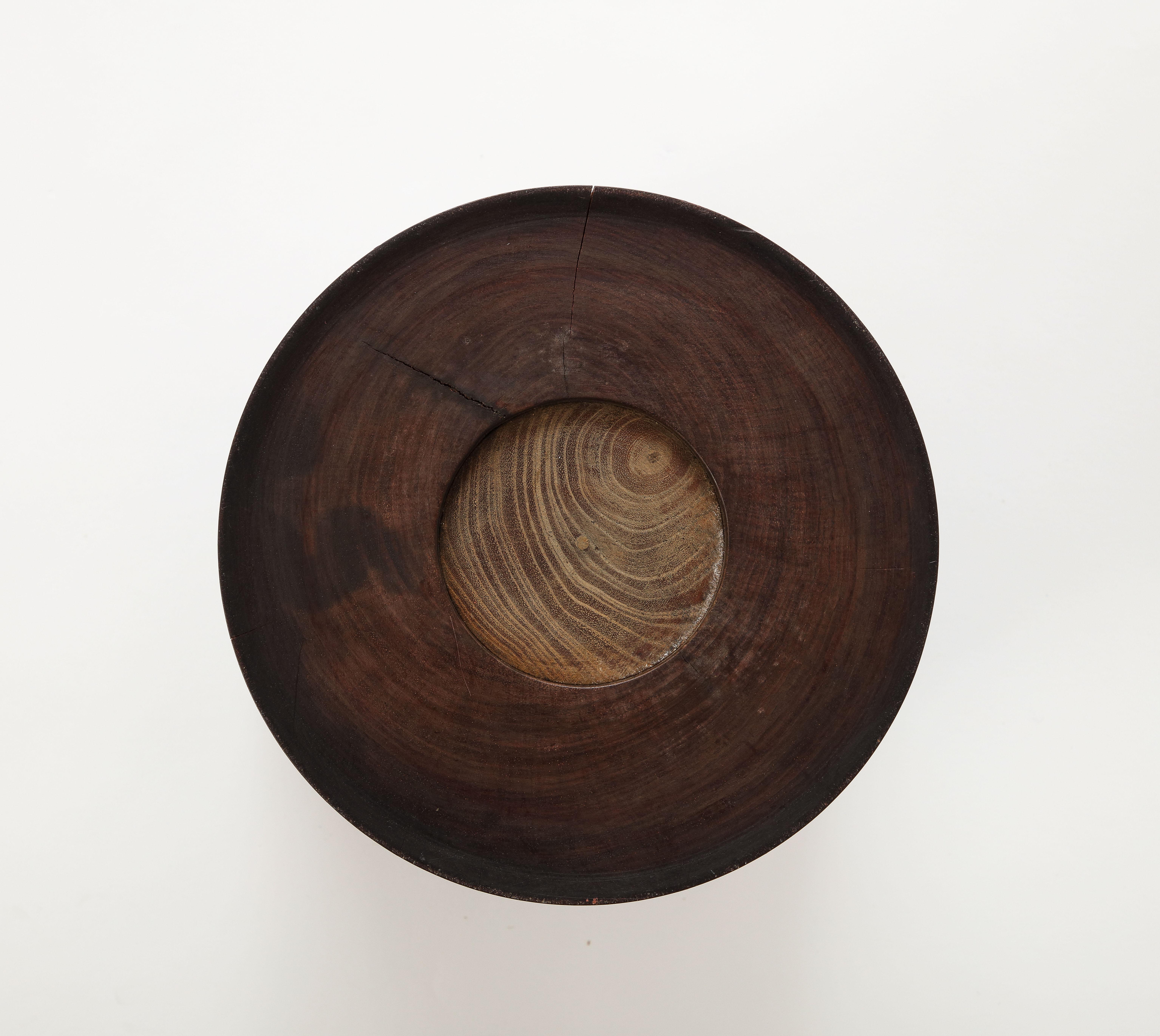 Vaso a spazzola in legno esotico cinese in vendita 2