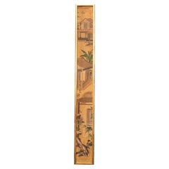 Chinese Export 18th Century Wallpaper Framed Panel