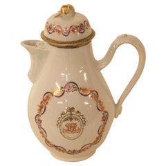 Antique Chinese Export Armorial Teapot