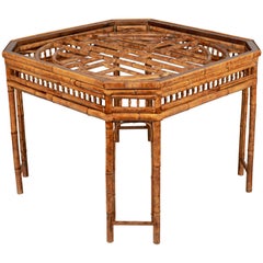 Chinese Export Bamboo Center Table