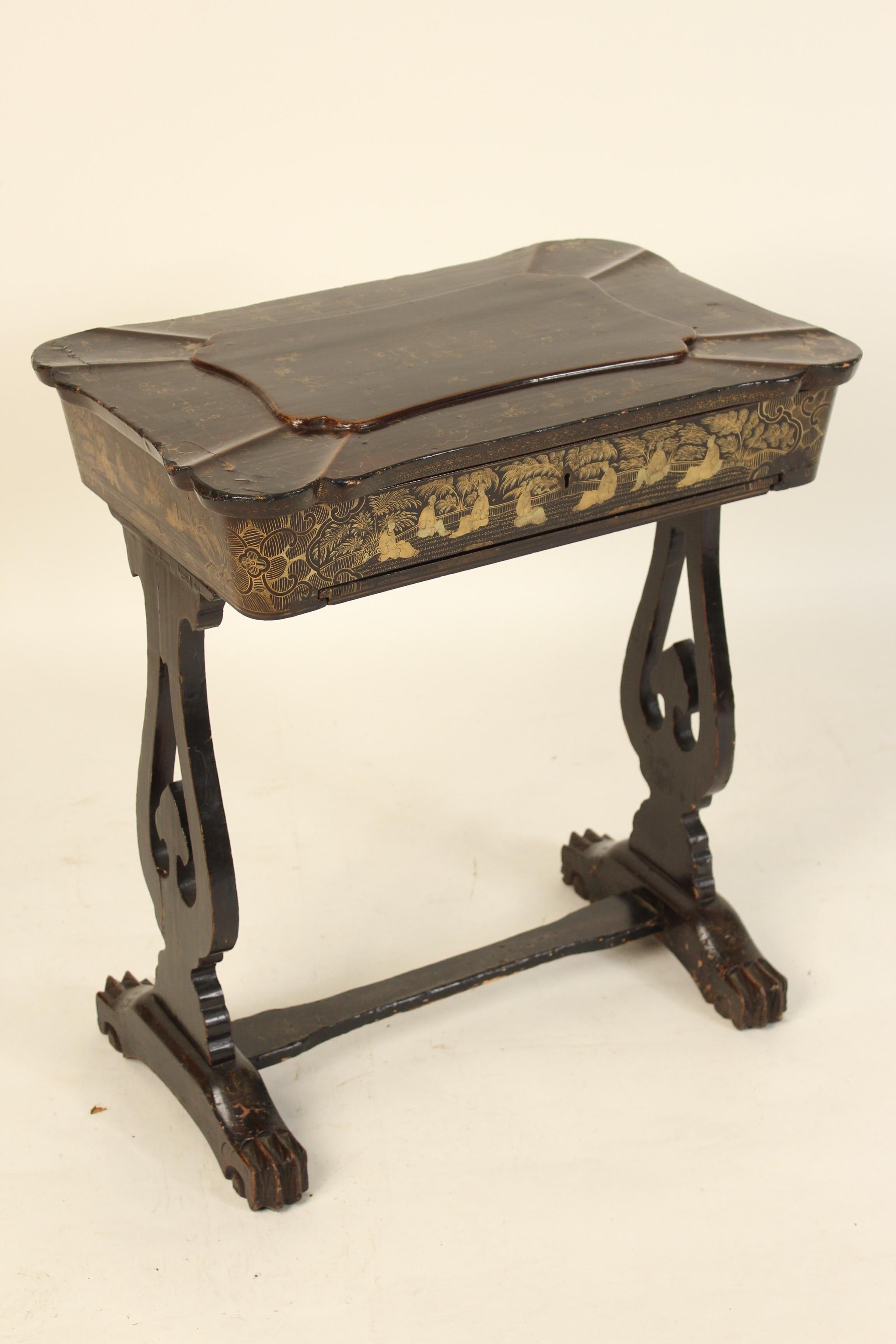 chinoiserie sewing table