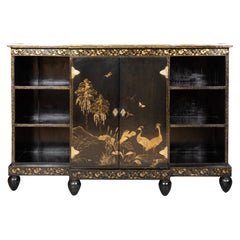 Chinese Export Black Lacquer Credenza