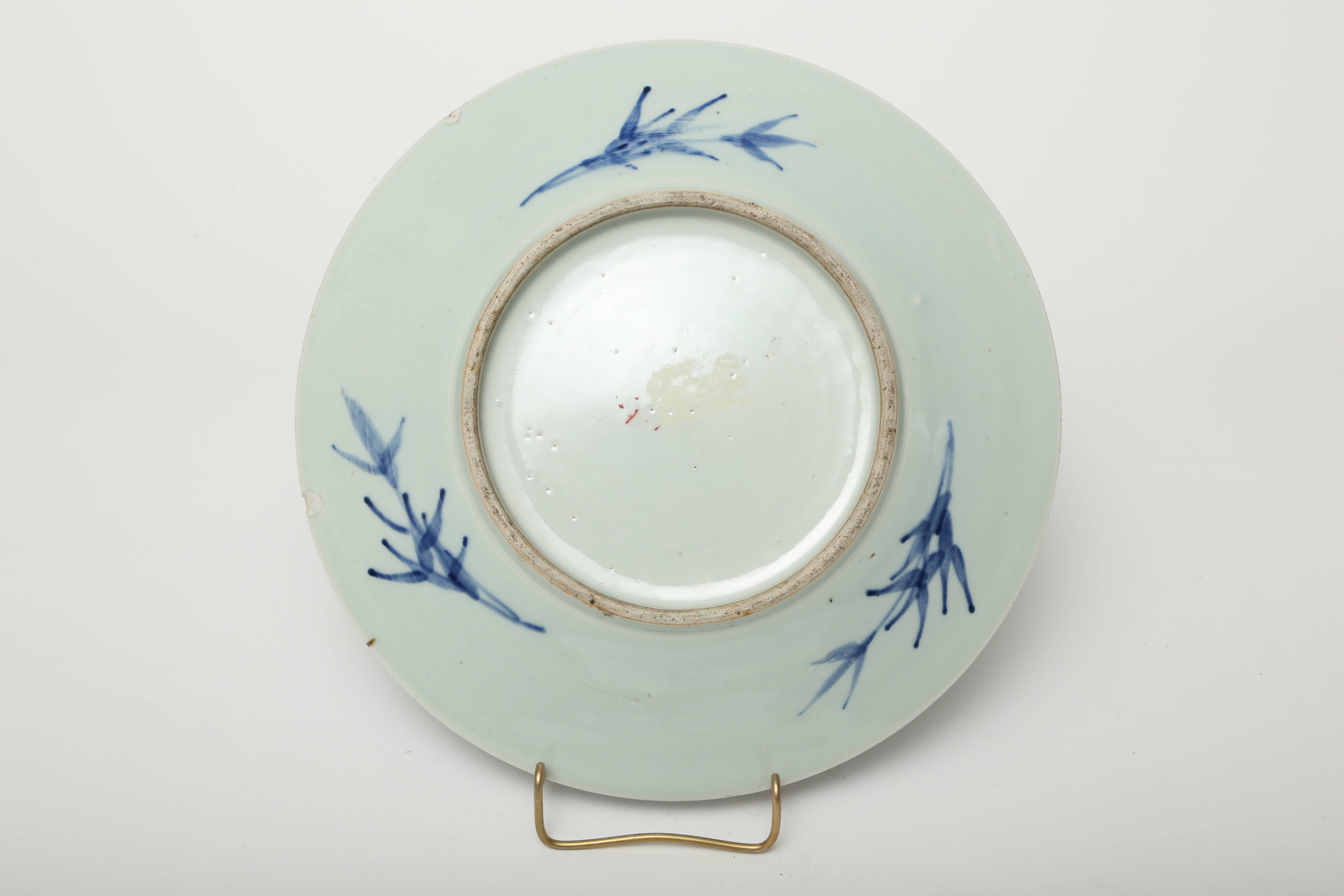 19th Century Chinese Export Blue and White Charger