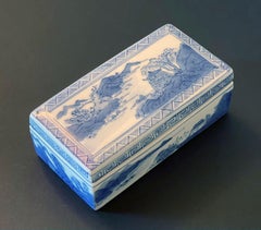 Chinese Export Blue and White Porcelain Box