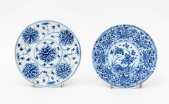 Chinese Export Blue and White Porcelain Teacups and Saucers, Group of 6