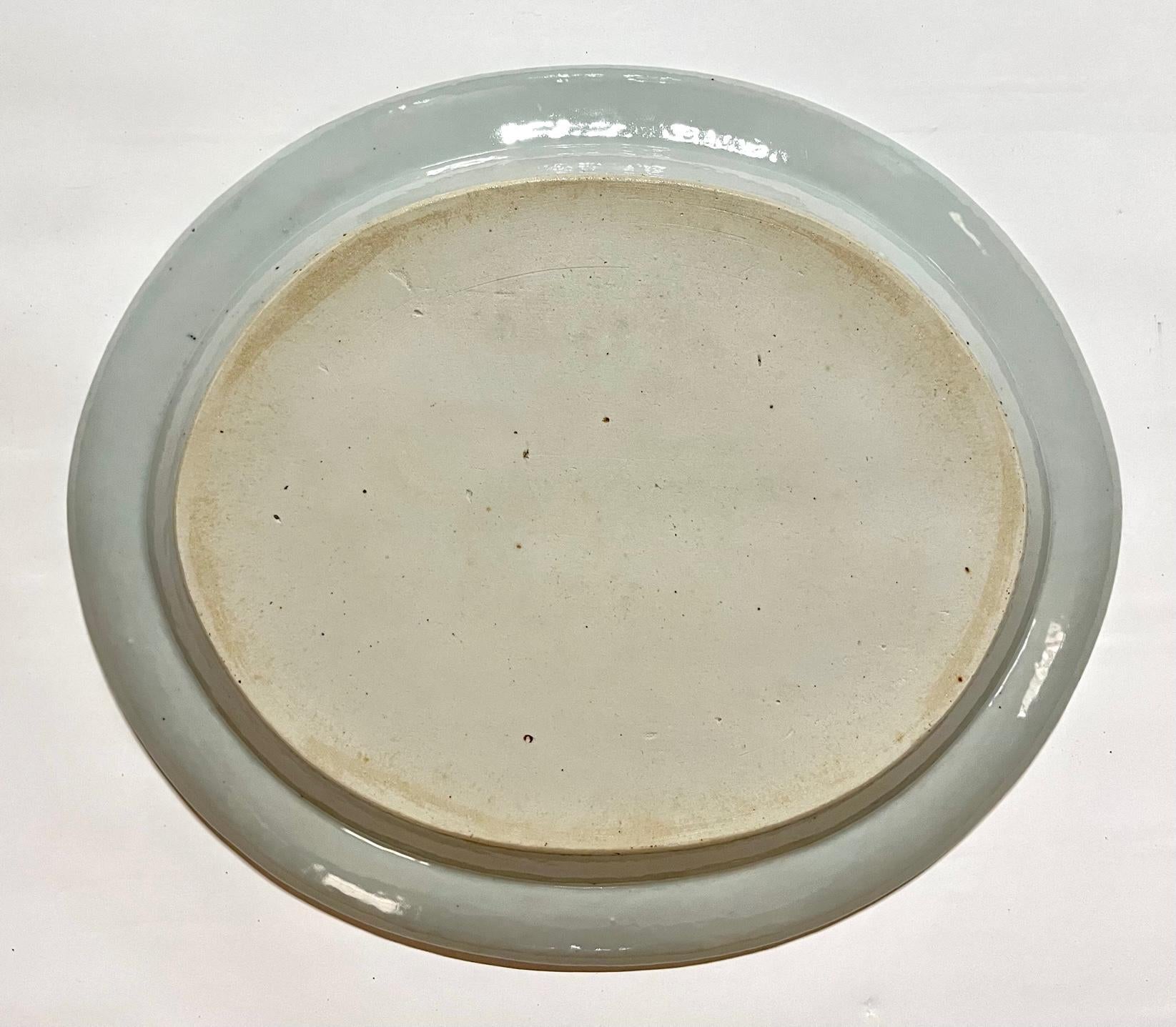 Chinese Export 'Blue Fitzhugh' Platters from the Cabot-Perkins Service, c. 1812 For Sale 4