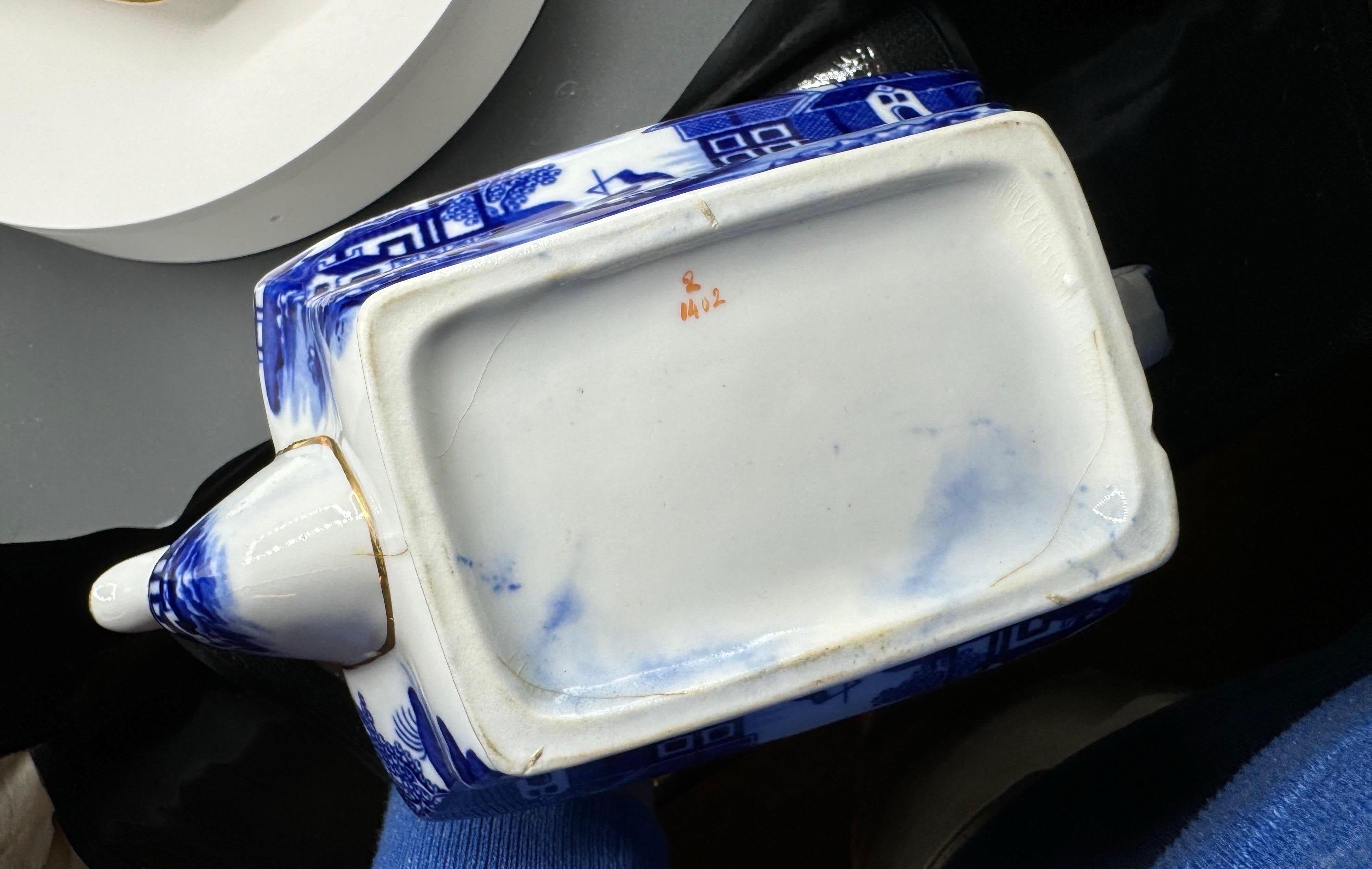 Fired Chinese Export Blue & White Ceramic Coffee / Tea service For Sale