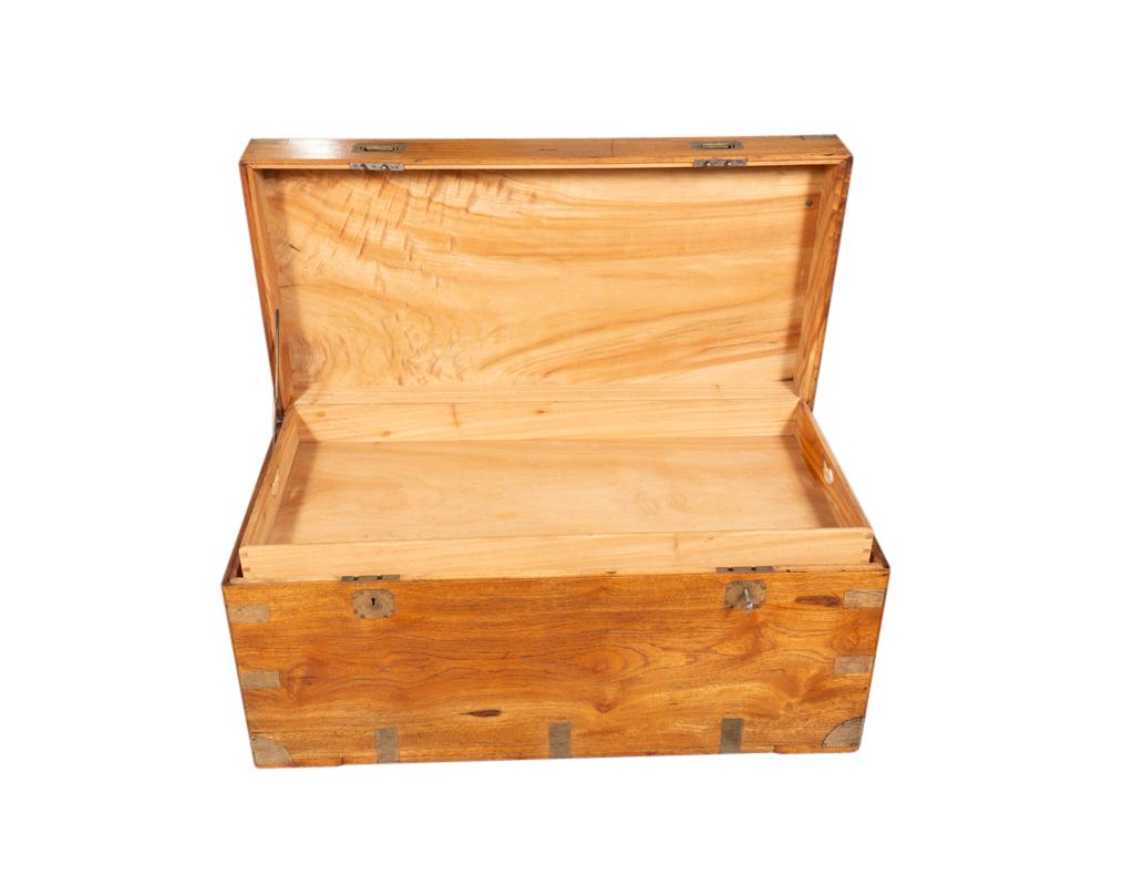 Chinese Export Brass Bound Camphorwood Chest For Sale 2