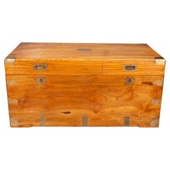 Chinese Export Brass Bound Camphorwood Chest