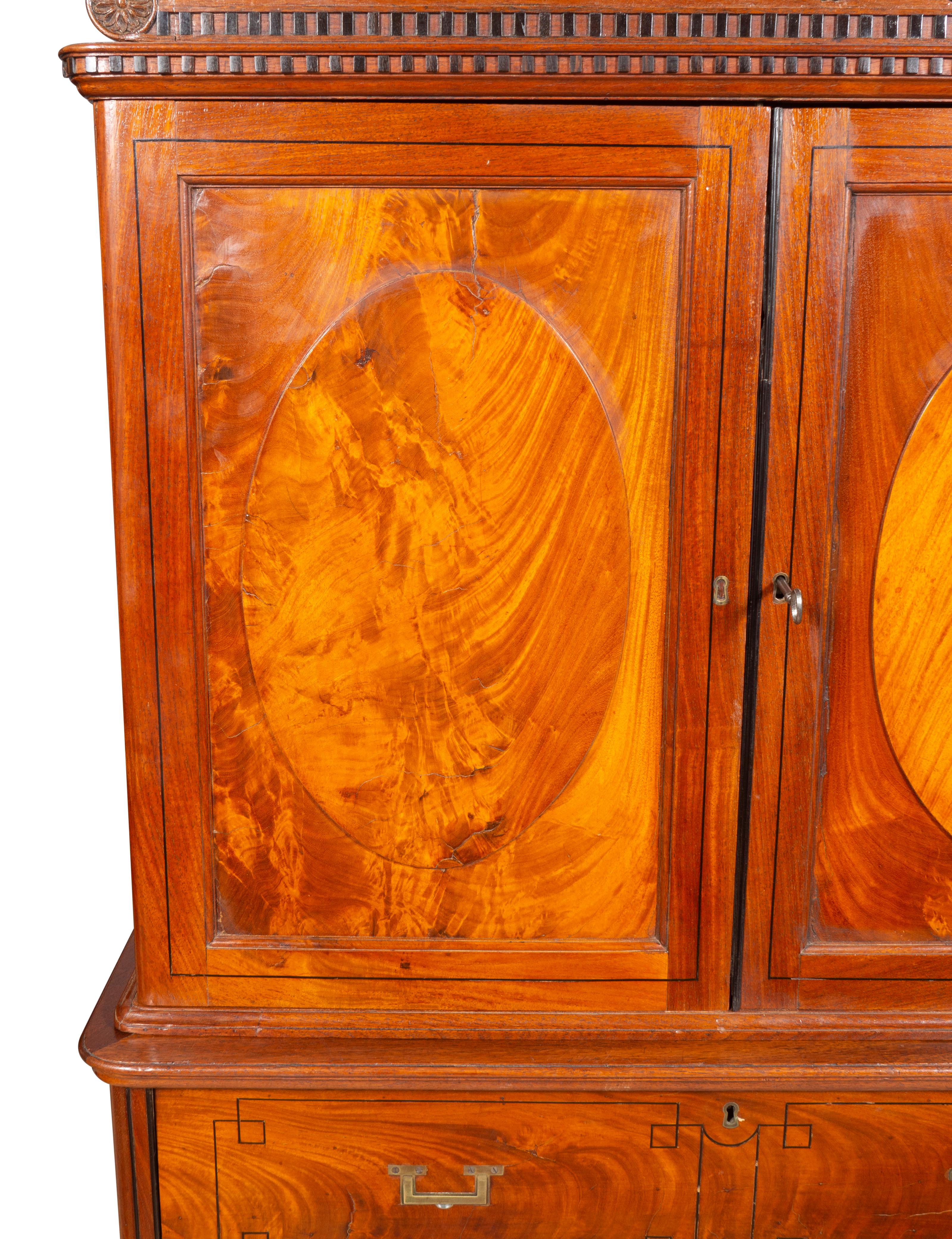 Chinese Export Campaign Camphorwood Cabinet For Sale 5