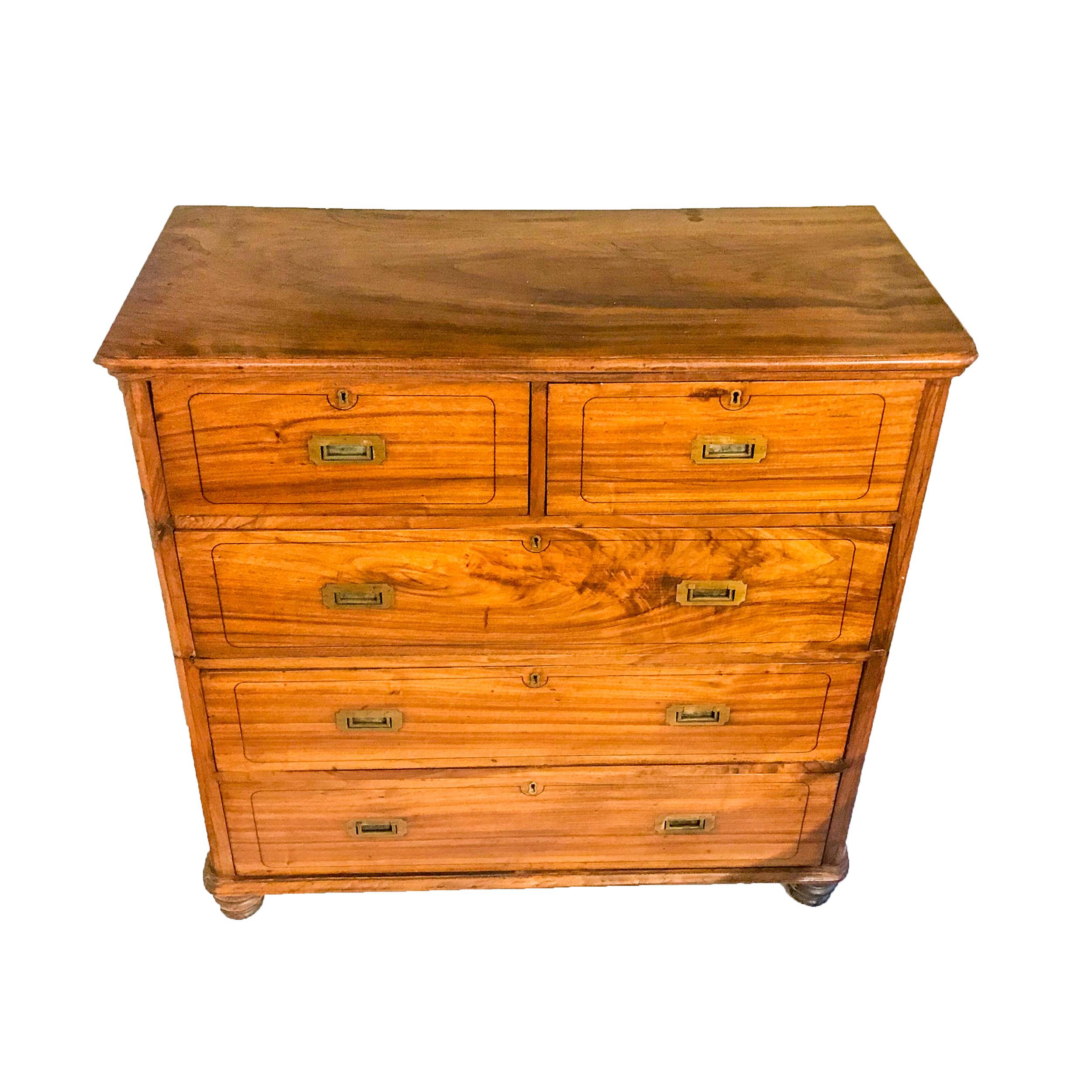Chinese Export Camphor Wood Brass Bound Chest In Good Condition In Nantucket, MA