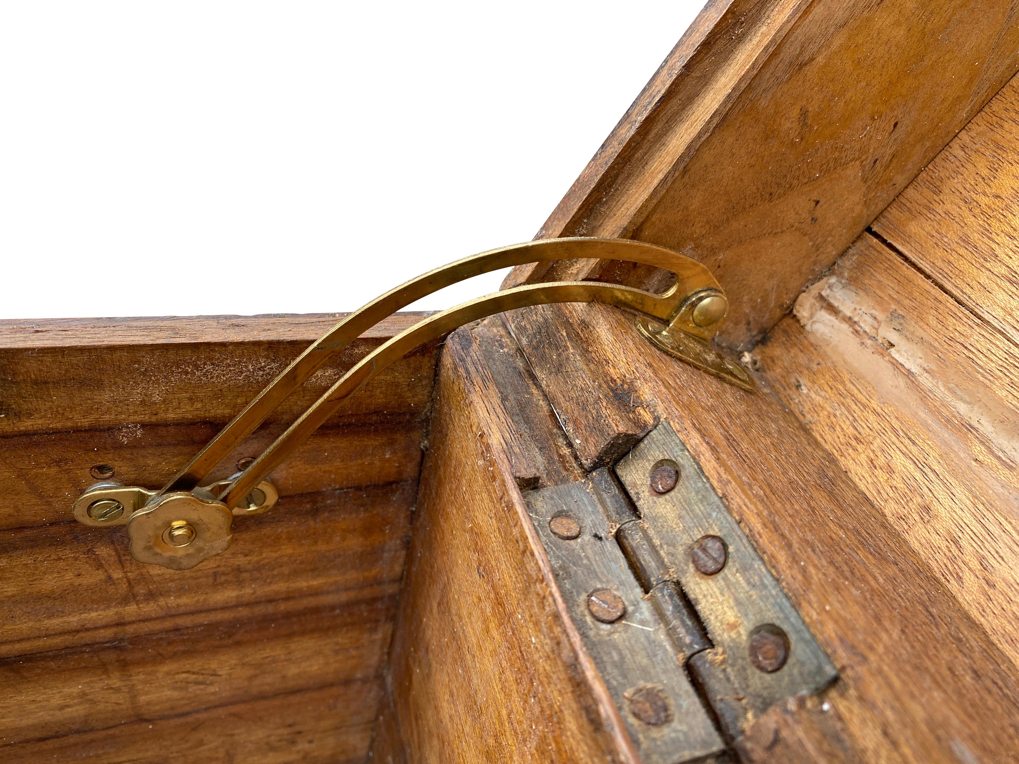 Mid-19th Century Chinese Export Camphorwood Box on Base