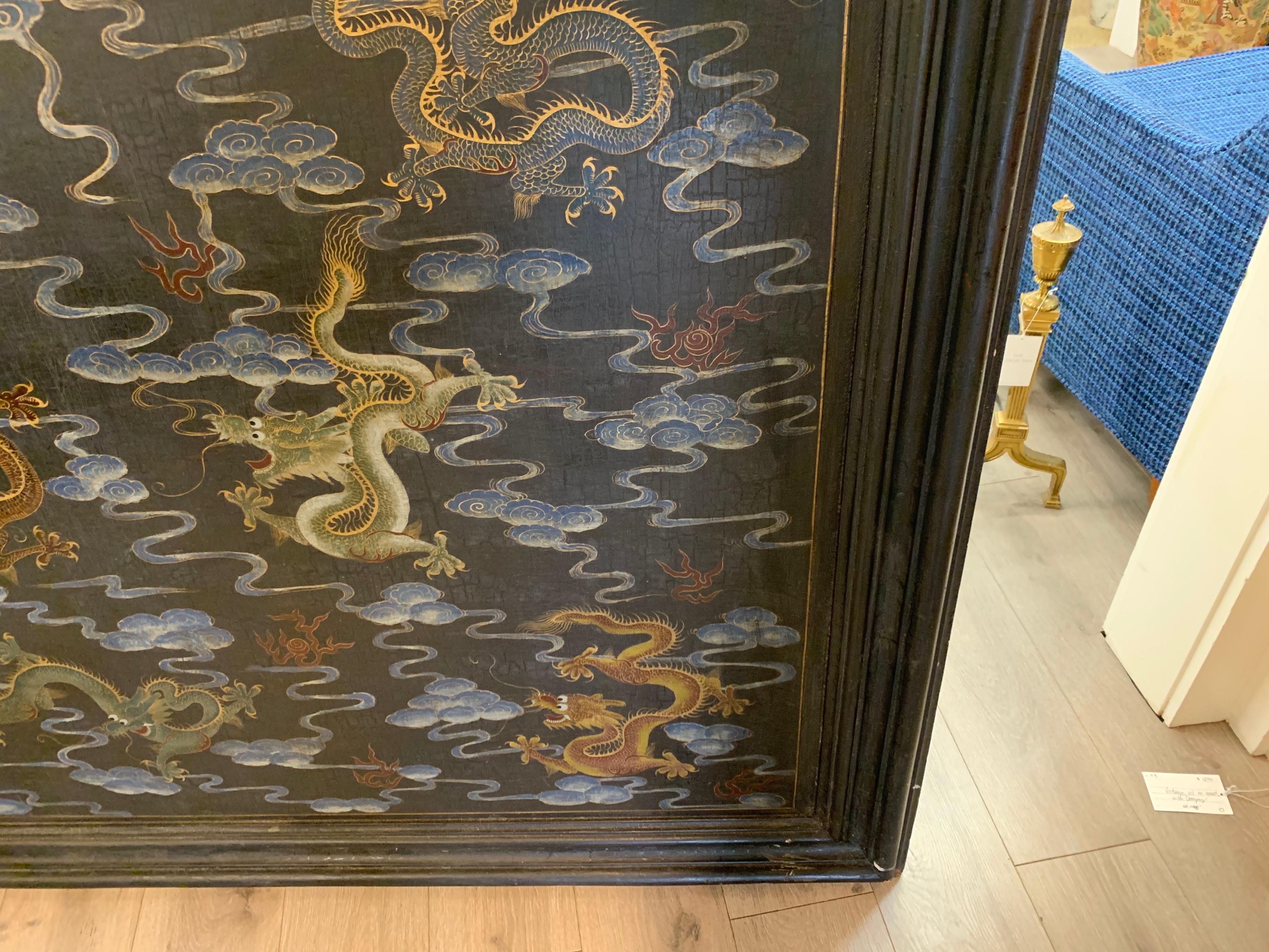 Chinese Export Chinoiserie Original Oil Painting on Board For Sale 5