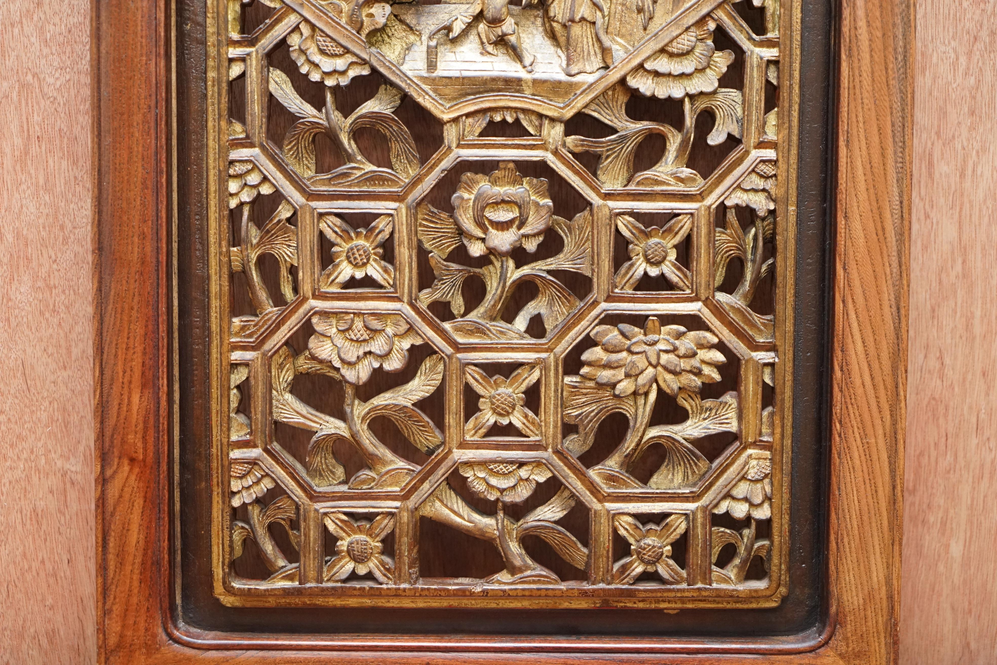 chinese wood carving panel