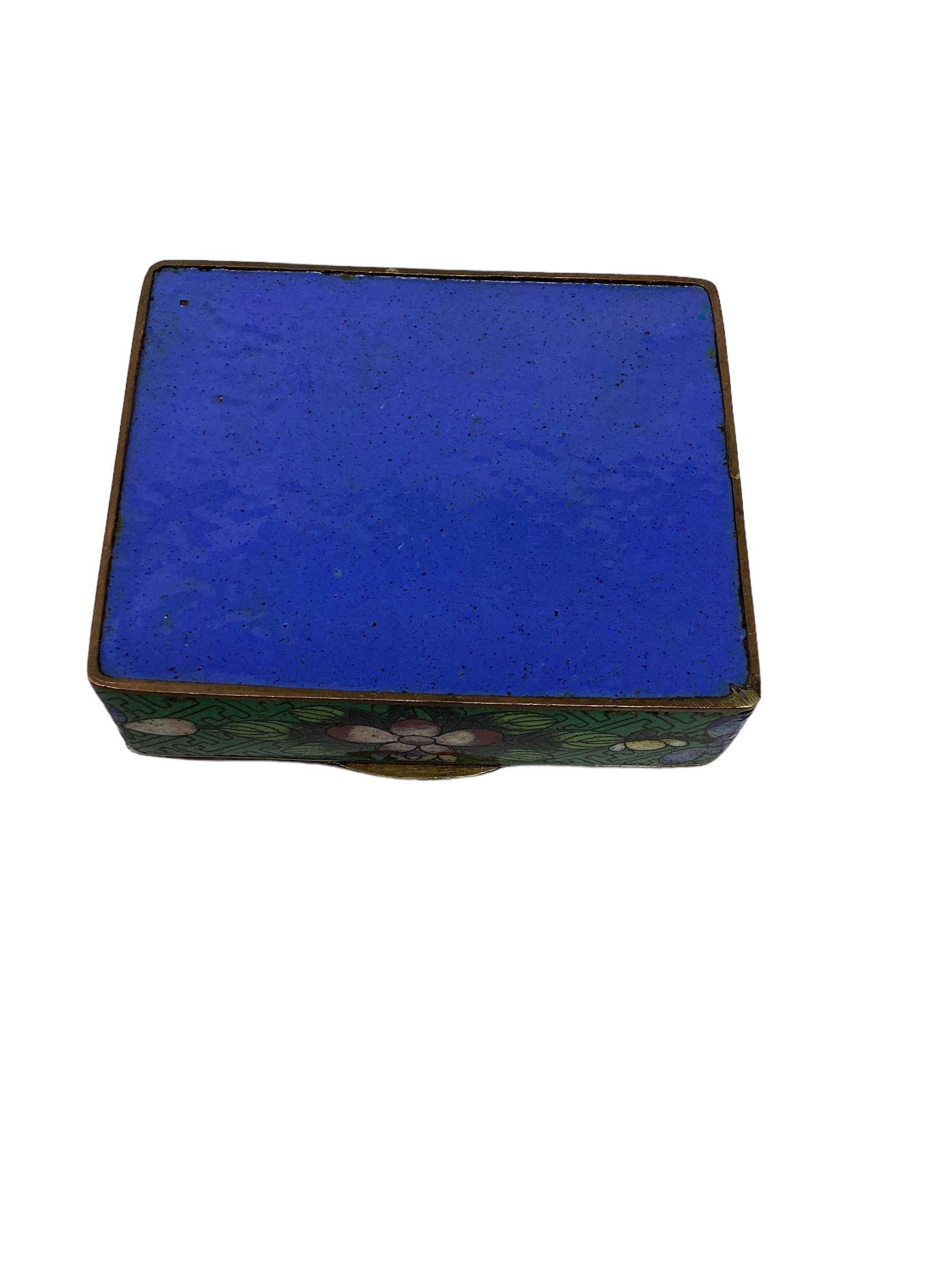 Chinese Export Cloisonné Box For Sale 1