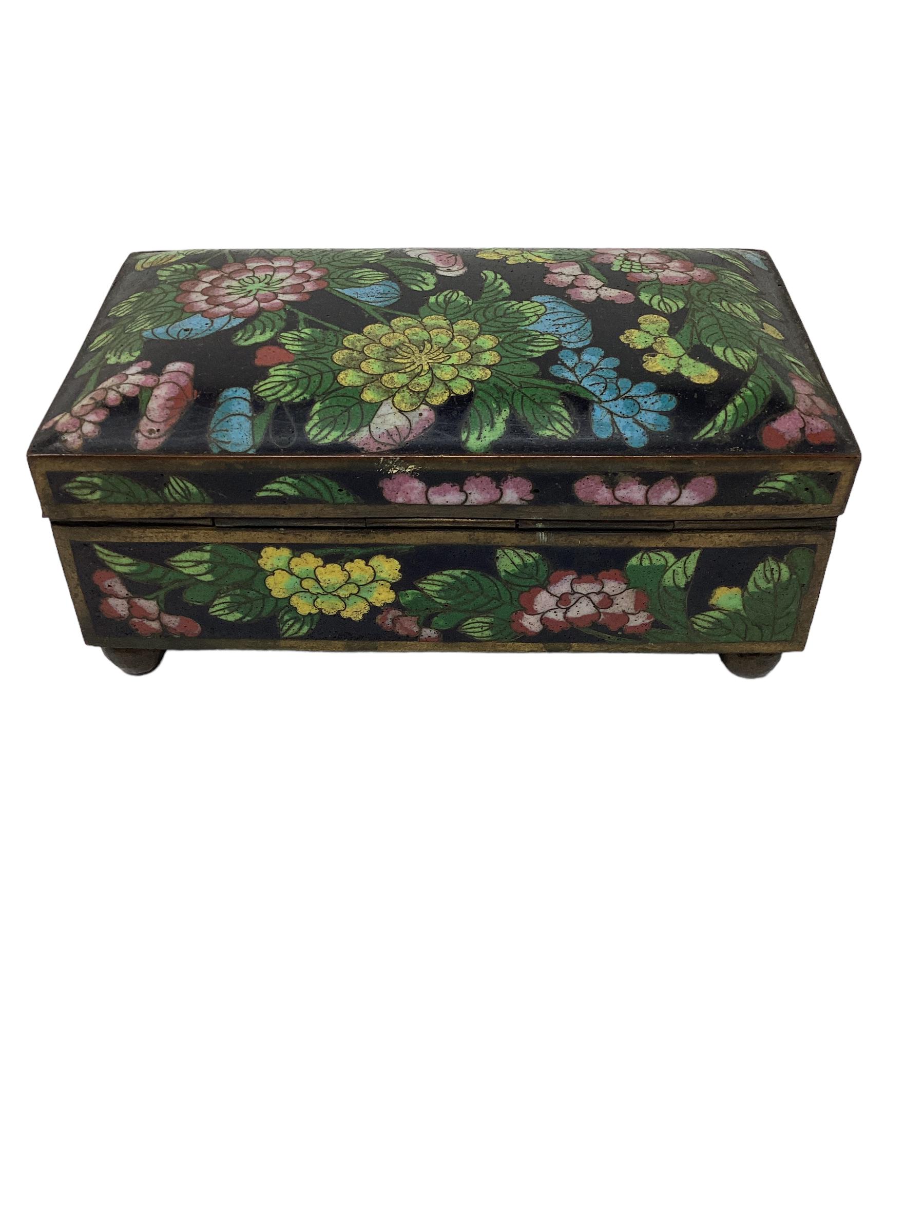Early 20th Century Chinese Export Cloisonné Box For Sale