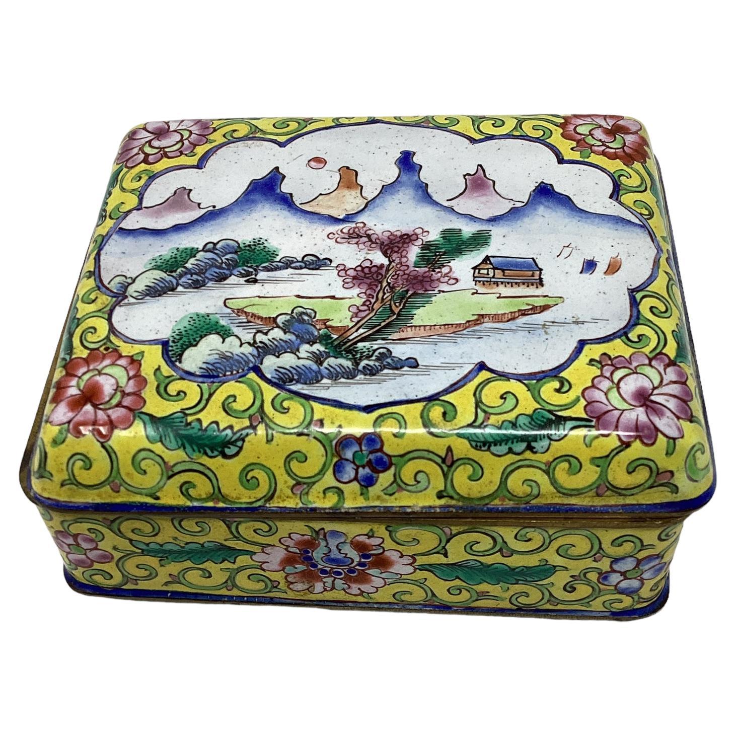Chinese Export Cloisonné Box