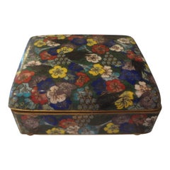 Chinese Export Cloisonné Box Stamped China