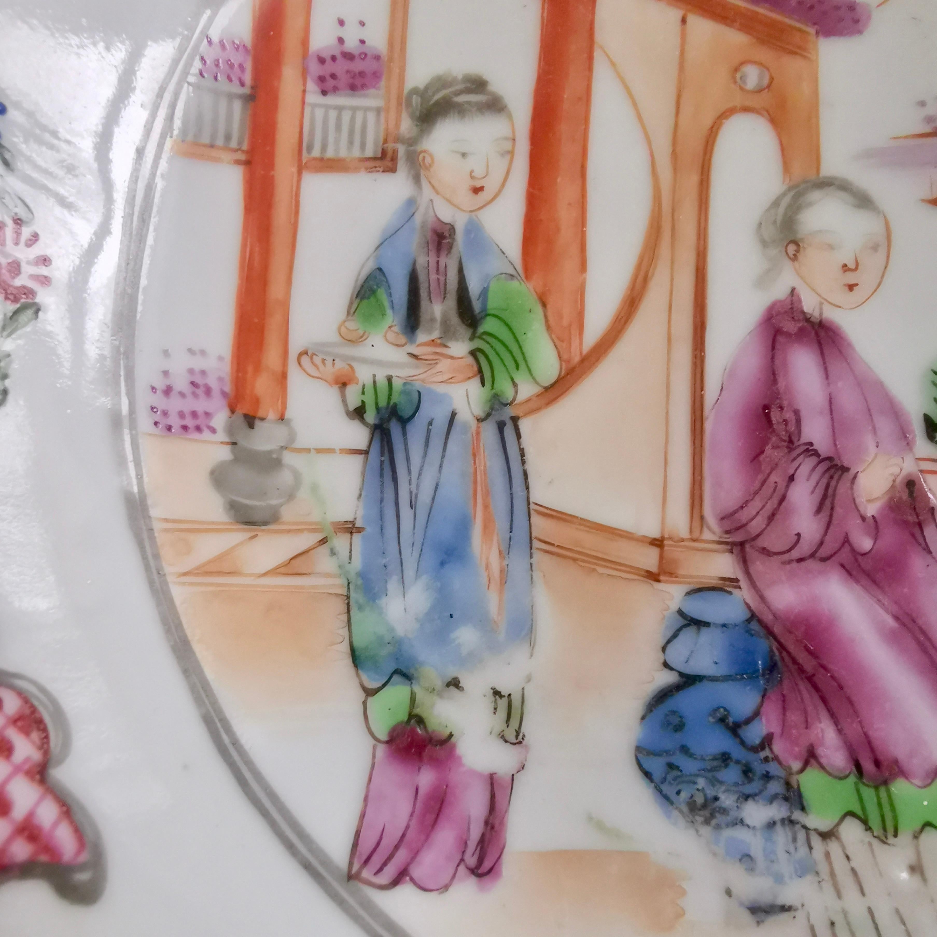 Chinese Export Cup and Saucer, London Decorated Qianlong, 1760-1780 5