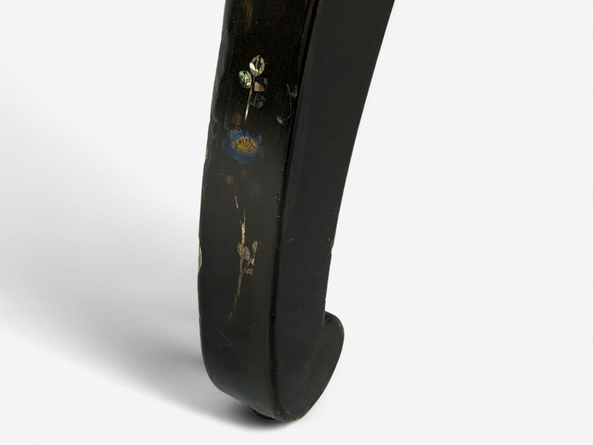 Chinesischer Export, Ebonisiertes Holz, Perlmutt, Mitteltisch, China, 1900 im Angebot 11