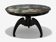 Chinese Export, Ebonized Wood, Mother-of-Pearl, Center Table, China, 1900