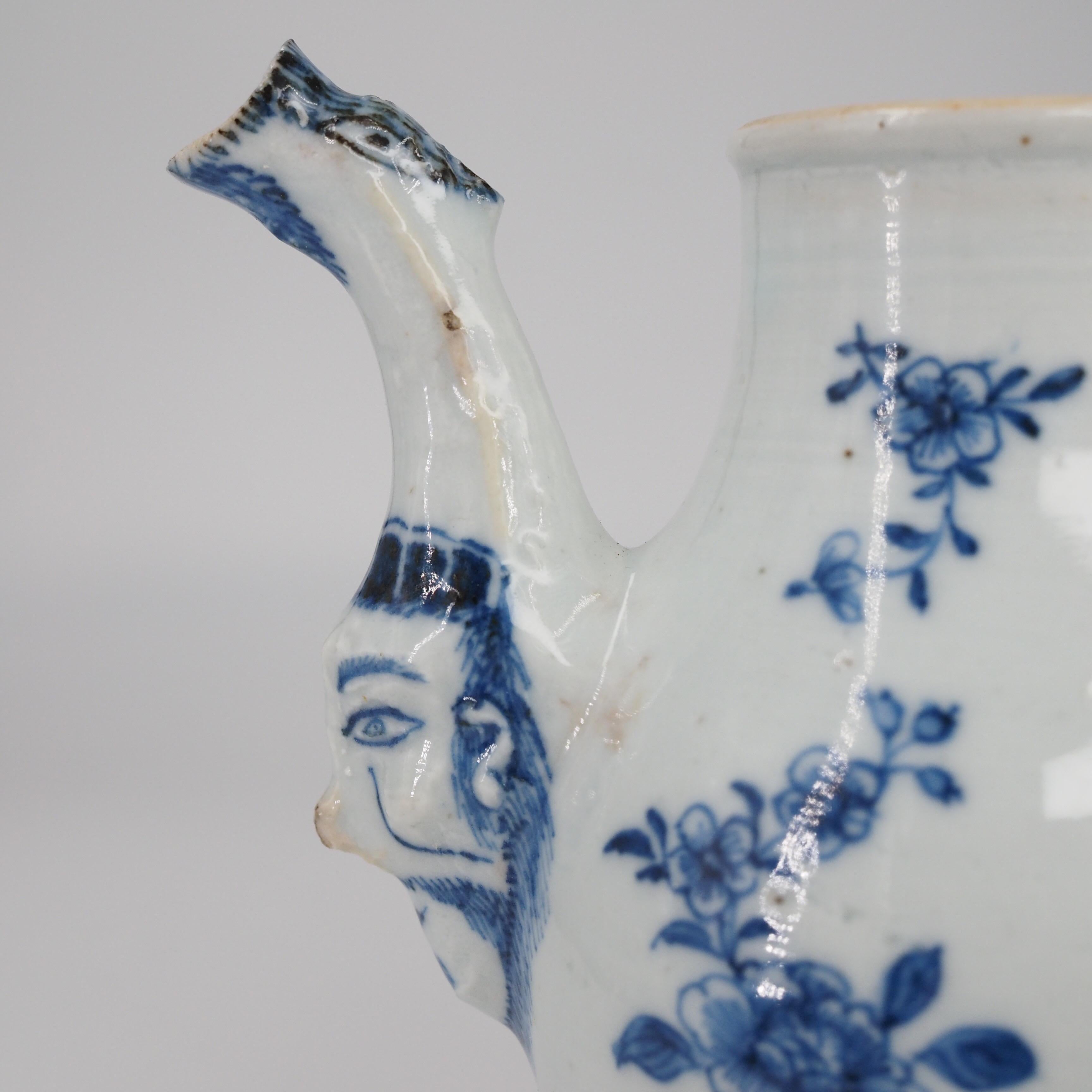Chinese Export Ewer with Mask, After a Meissen Original, C.1745 For Sale 2
