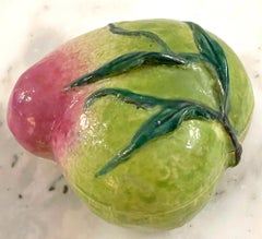 Chinese Export Famille Rose Diminutive Altar Fruit 'Peach' Box, Rare