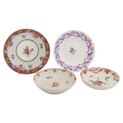 Collection of Four Chinese Export Famille Rose Porcelain Small Dishes