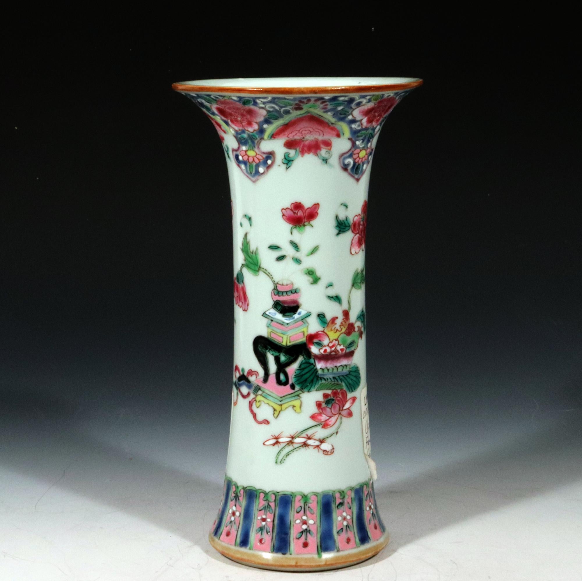 Chinese Export Famille Rose Porcelain Garniture 7
