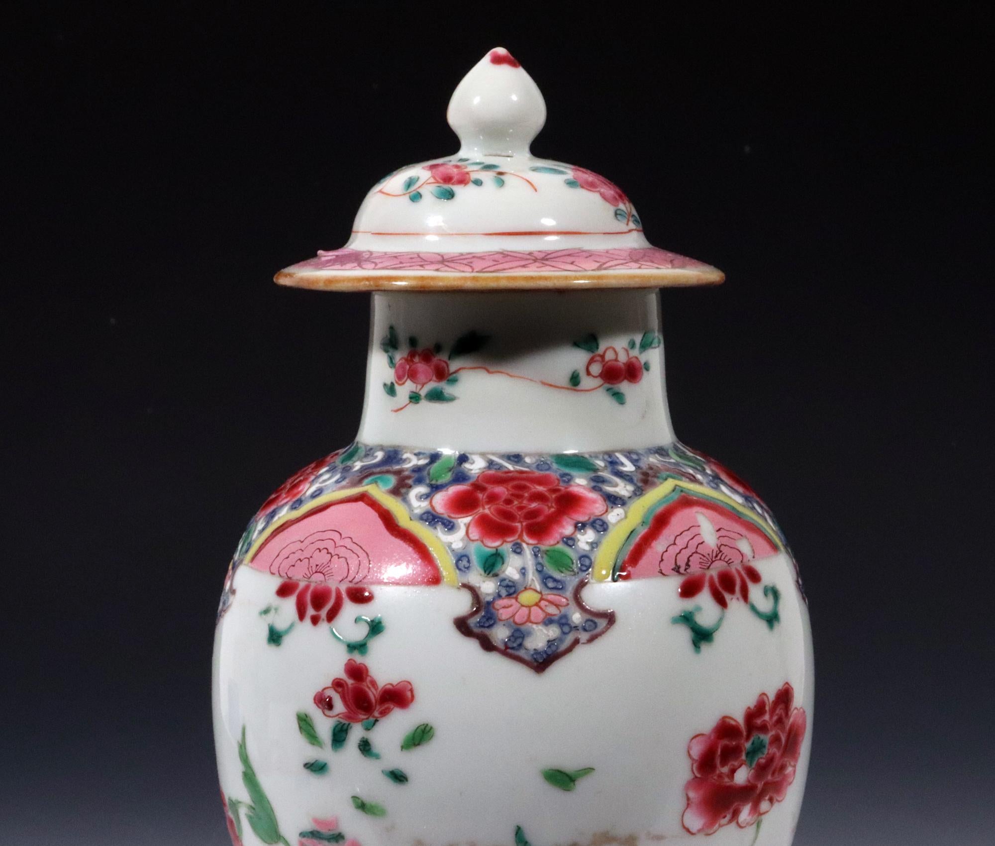 Chinese Export Famille Rose Porcelain Garniture 8