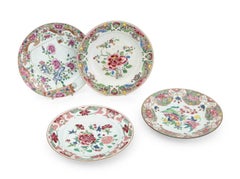 Chinese Export Famille Rose Porcelain Plates, 4