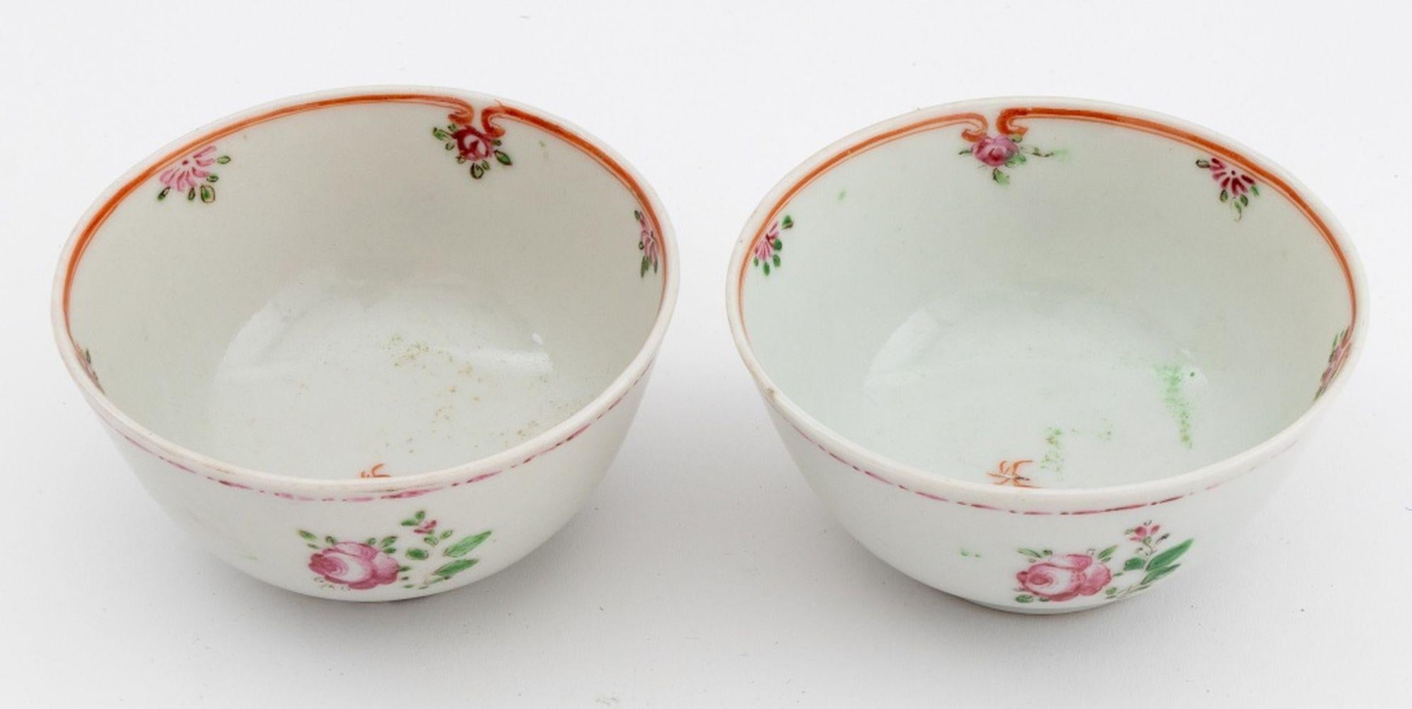 Service à thé Famille Rose en porcelaine d'exportation chinoise, 11 en vente 7