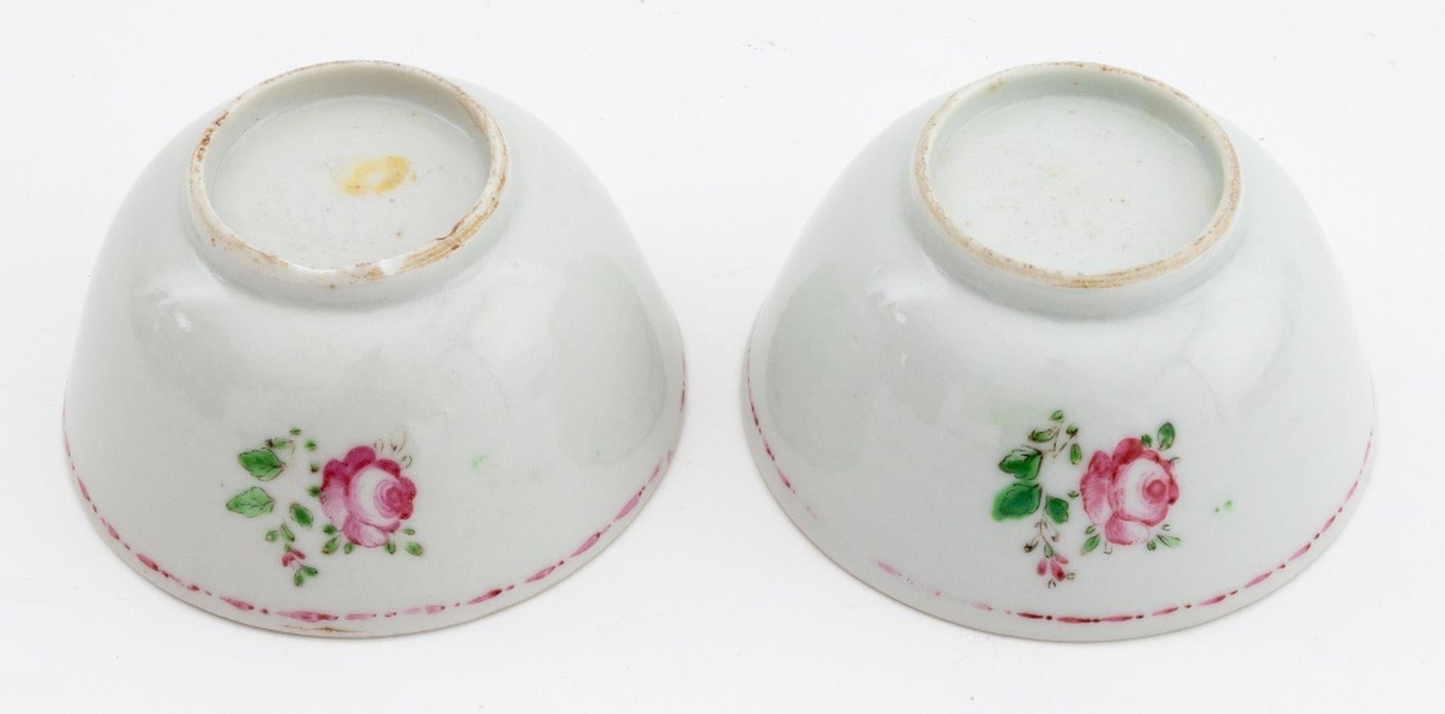 Service à thé Famille Rose en porcelaine d'exportation chinoise, 11 en vente 8