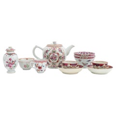 Chinese Export Famille Rose Porcelain Teaware, 11