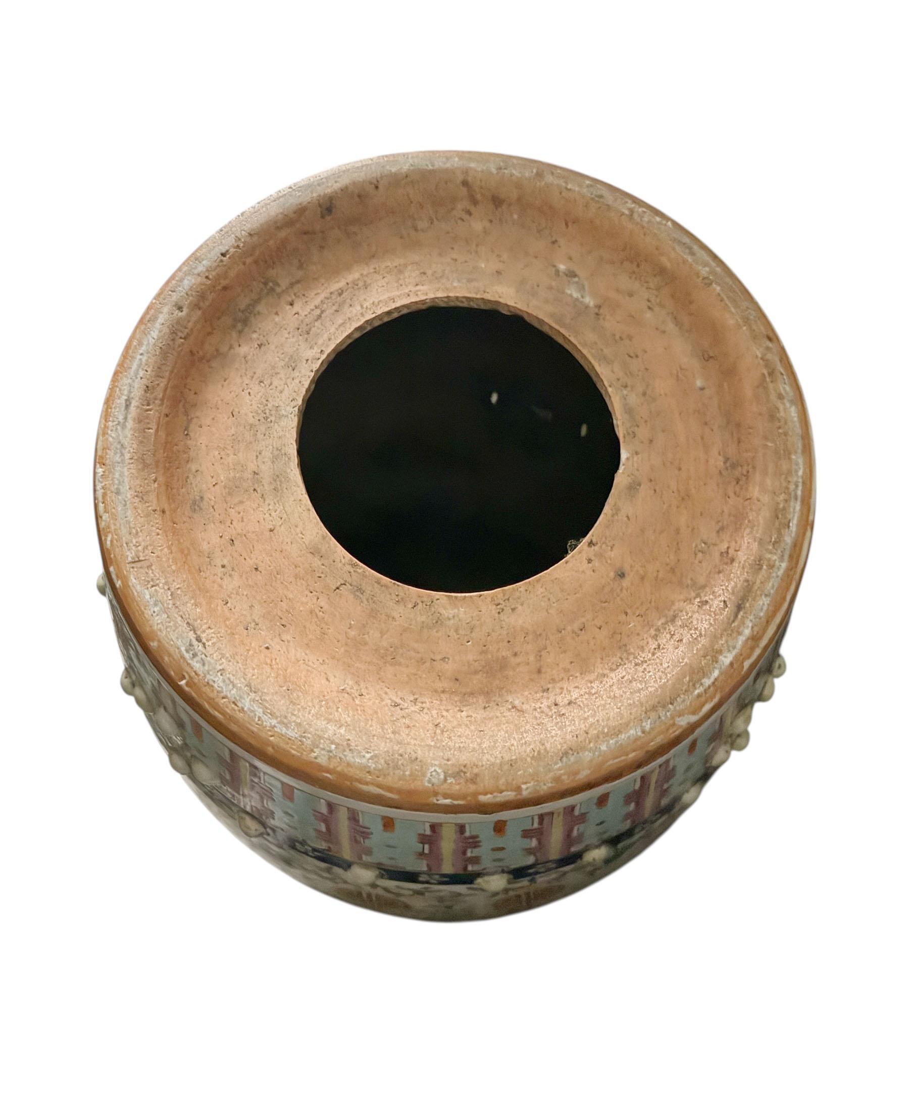 Chinese Export Famille Rose Terra Cotta Garden Stool For Sale 14