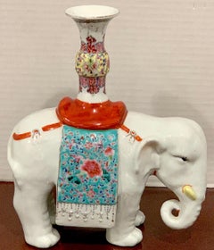 Chinese Export Famille Verte & Blanc de Chine Elephant Joss Stick