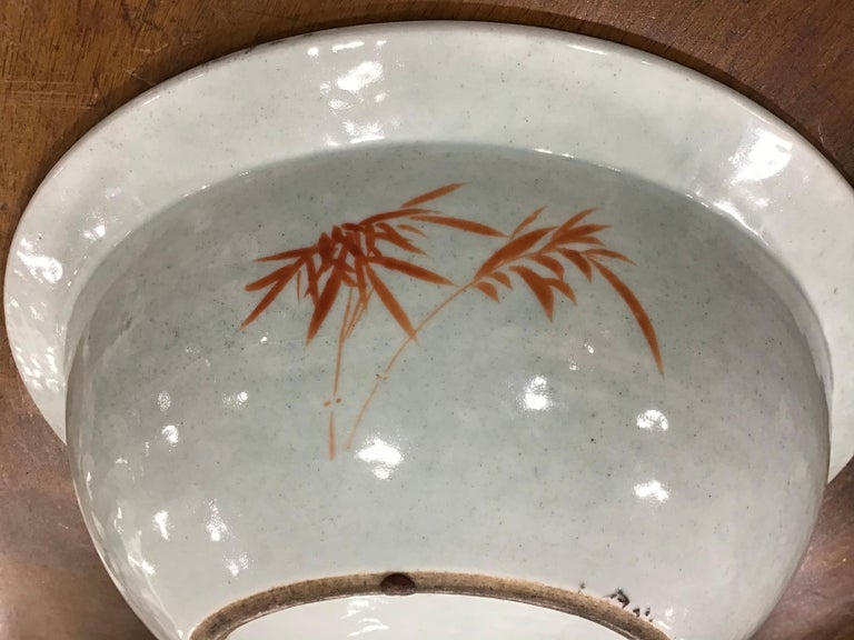 Chinese Export Famille Verte Porcelain Bowl For Sale 2