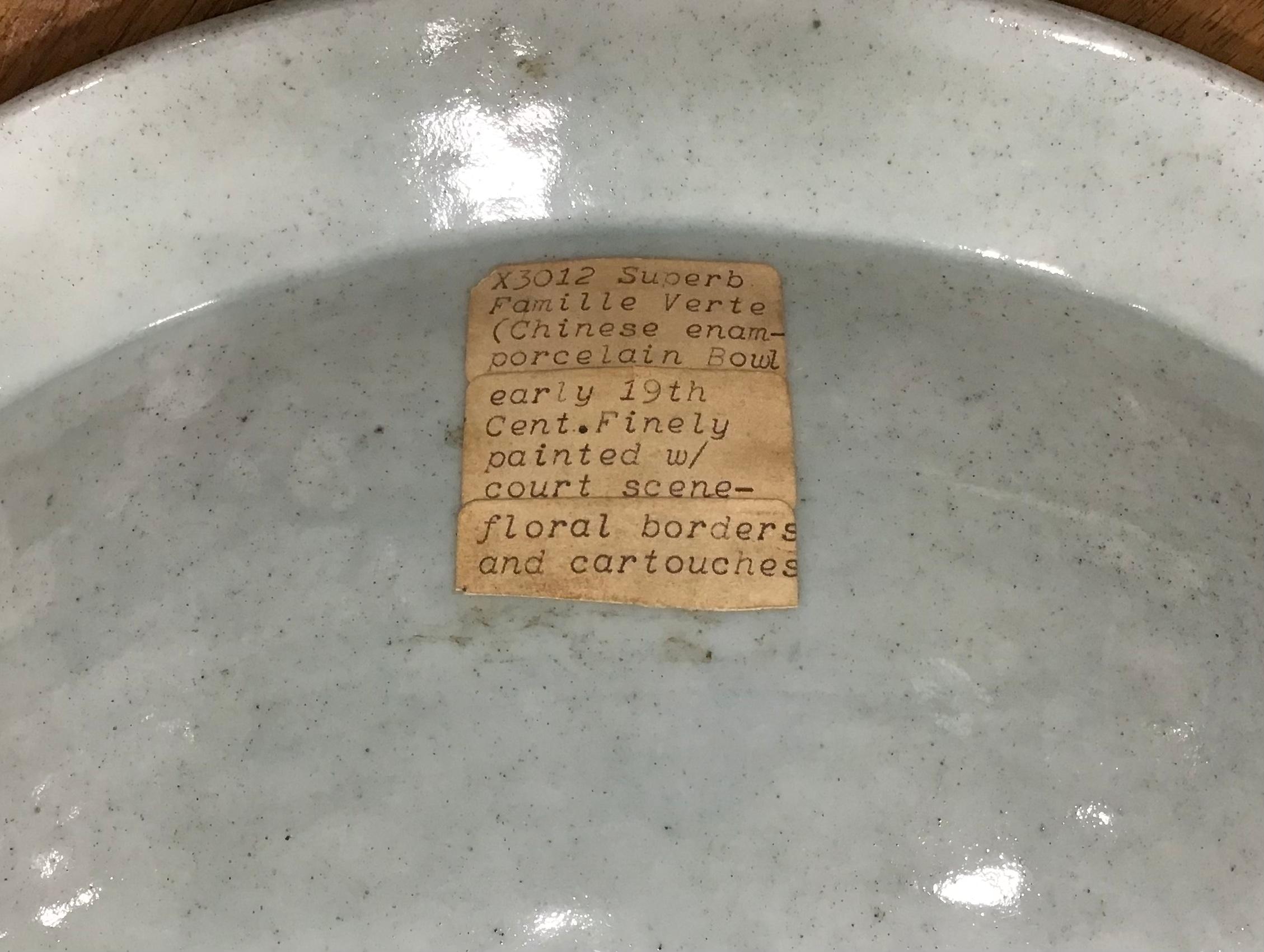 Chinese Export Famille Verte Porcelain Bowl 3