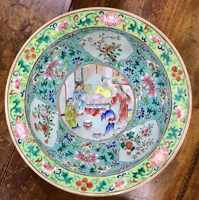 Chinese Export Famille Verte Porcelain Bowl For Sale 4