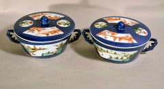 Chinese Verte Porcelain Sauce Tureens and Covers, Kangxi, circa 1720